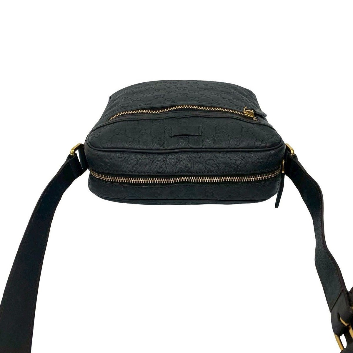 Gucci Guccissima GG All Over Pattern Logo Leather Shoulder Bag Pochette — view 4