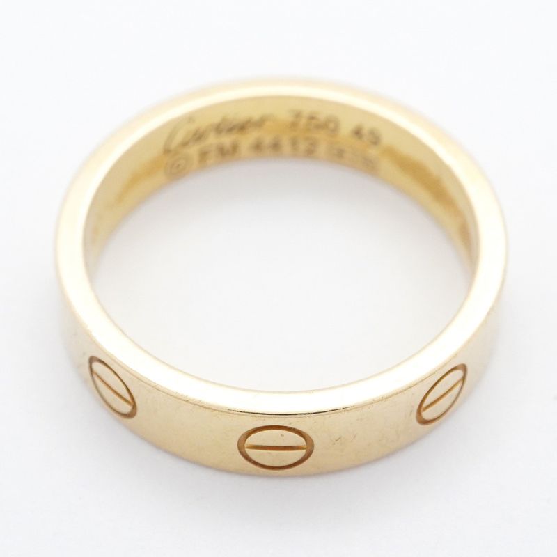 Cartier Ring Mini Love 18K Yellow Gold Yellow Gold #49 Ladies