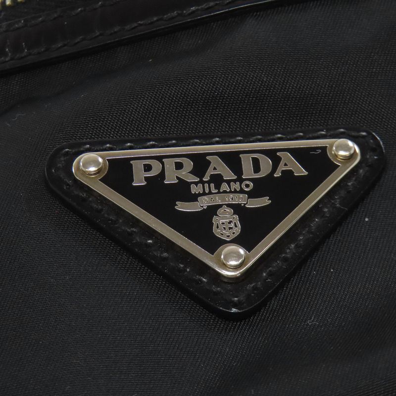 Prada Logo Hardware Shoulder Bag Nylon Women