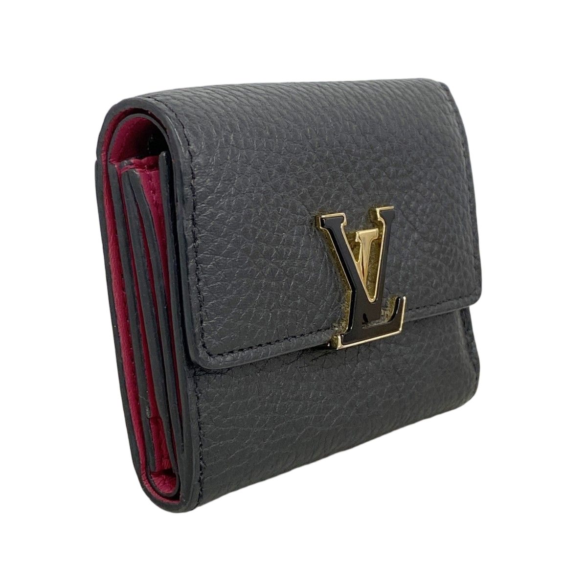 Louis Vuitton Trifold Wallet Portefeuille Capucines XS Noir — view 2