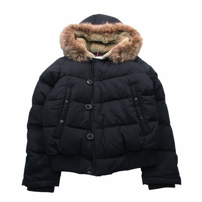 Bvlgari Moncler Coyote Rabbit Fur Down Jacket Black