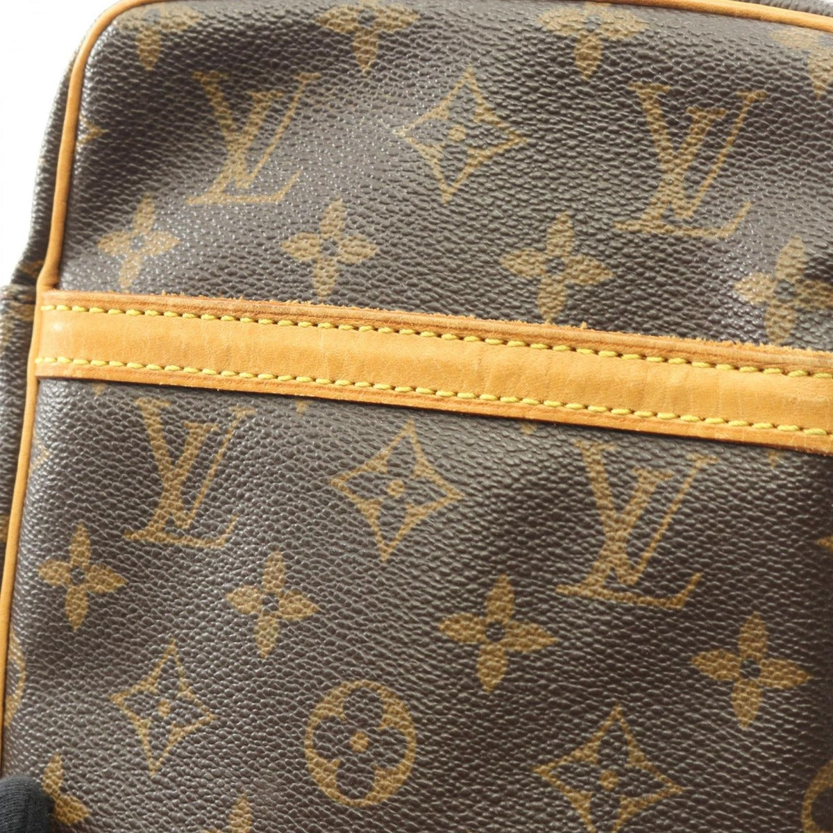 Louis Vuitton Shoulder Bag Danube Canvas Leather — view 7