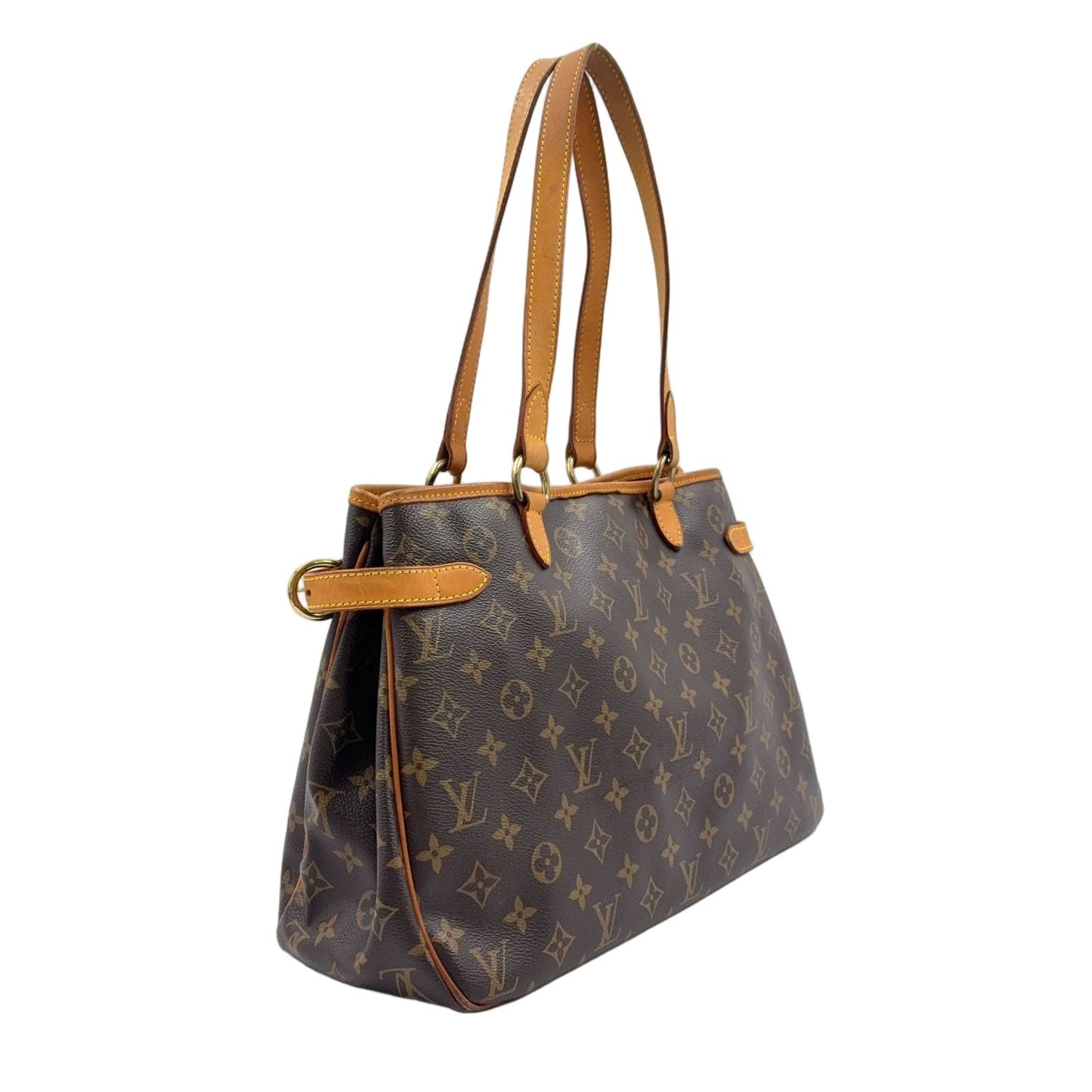 Louis Vuitton Limited Batignolles Oriental Monogram Leather Brown Tote Gold — view 2