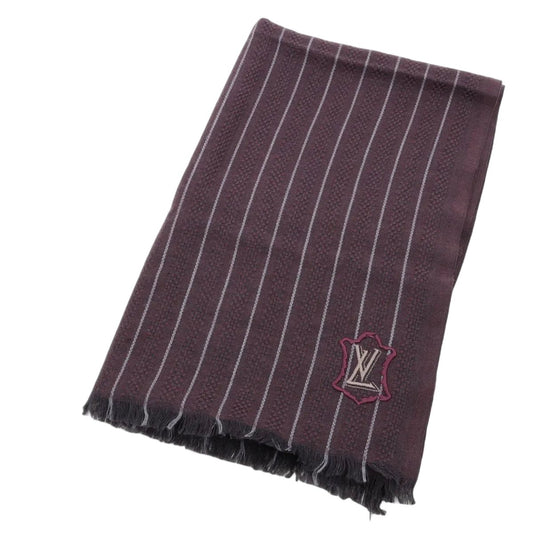 Louis Vuitton Stripe LV Emblem Logo Scarf