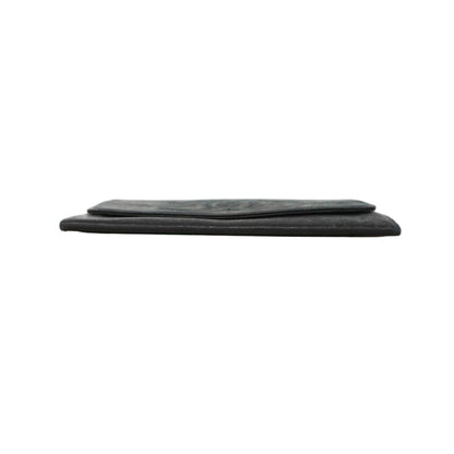 Chanel Long Bill Holder Lambskin Black Gold Wallet — view 2