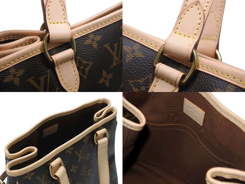 Louis Vuitton Batignolles Handbag Monogram Canvas Brown — view 7