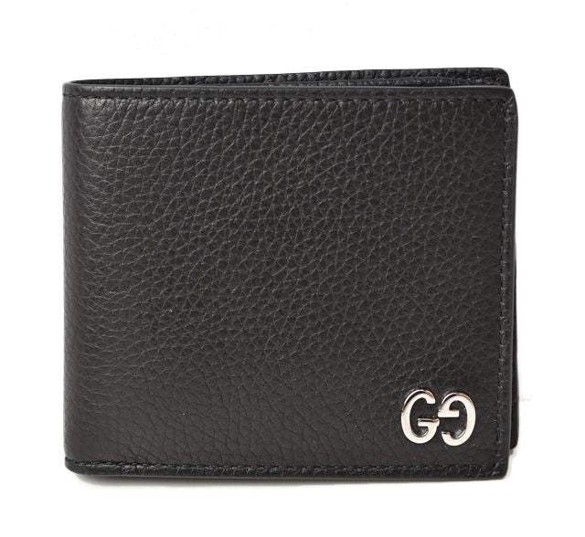 Gucci Wallet Fold Wallet 473916 Dorian Black Calf Leather