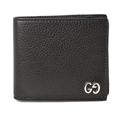 Gucci Wallet Fold Wallet 473916 Dorian Black Calf Leather