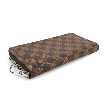 Louis Vuitton Damier Zippy Wallet Vertical Round Zipper Long Wallet Ebène