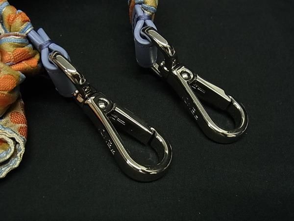 Fendi Strap You Canvas Shoulder Strap Light Blue And Orange Fs4736