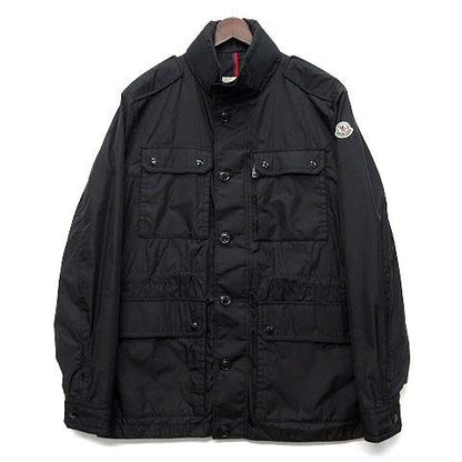 Moncler Lez Nylon Field Jacket Hood Black 4 Large