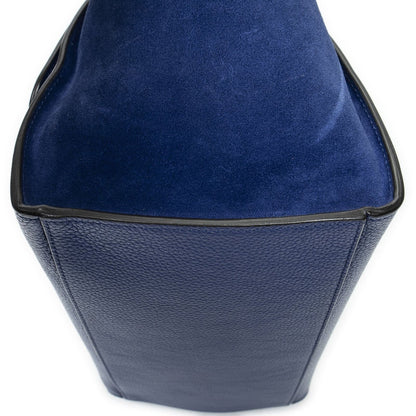 Celine Small Medium Swing Royal Blue Grain Calfskin Leather Shoulder Bag — view 8