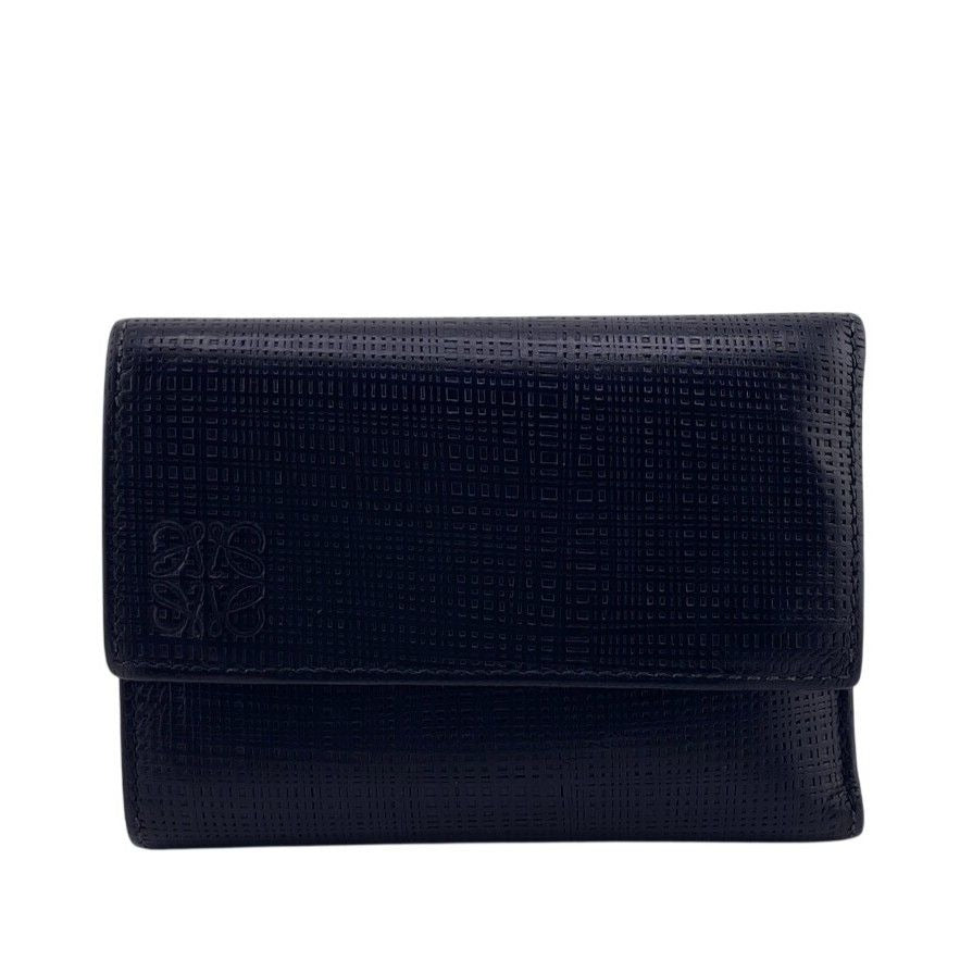 Loewe Trifold Wallet Leather Linen