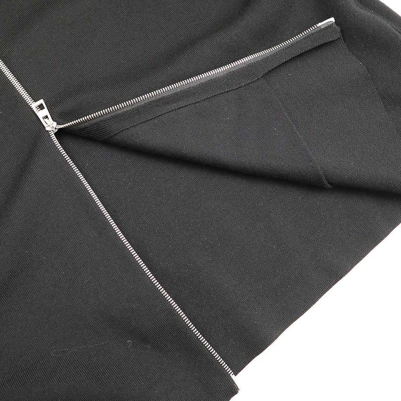 Loewe 23aw Anagram Zip-Up Wool Knit Sweater H526y16k42 Black XXL