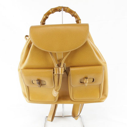 Gucci 003 2058 0016 Backpack Daypack Leather / Bamboo Women