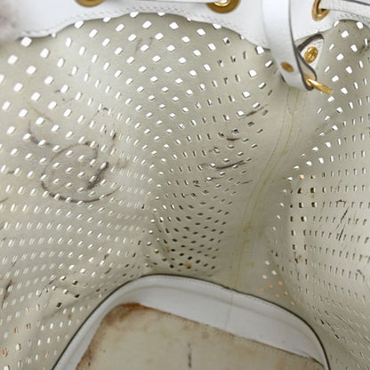 Louis Vuitton Noe Shoulder Bag Perforated Leather White 13ka919