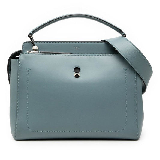 Fendicom Shoulder Bag 2-Way 8 Bn293 Blue Leather