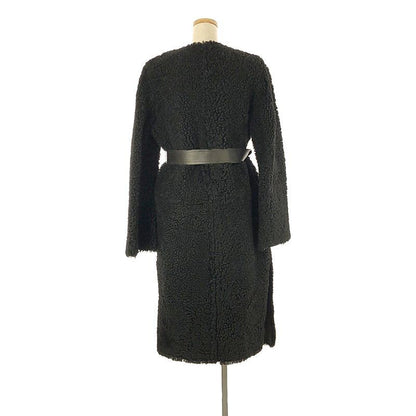 Celine - Phoebe Period Mouton Coat - 34 - Black - Women's