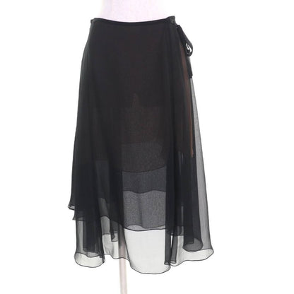 Chanel 100% Silk With Coco Hardware Side Ribbon Knee-length Chiffon