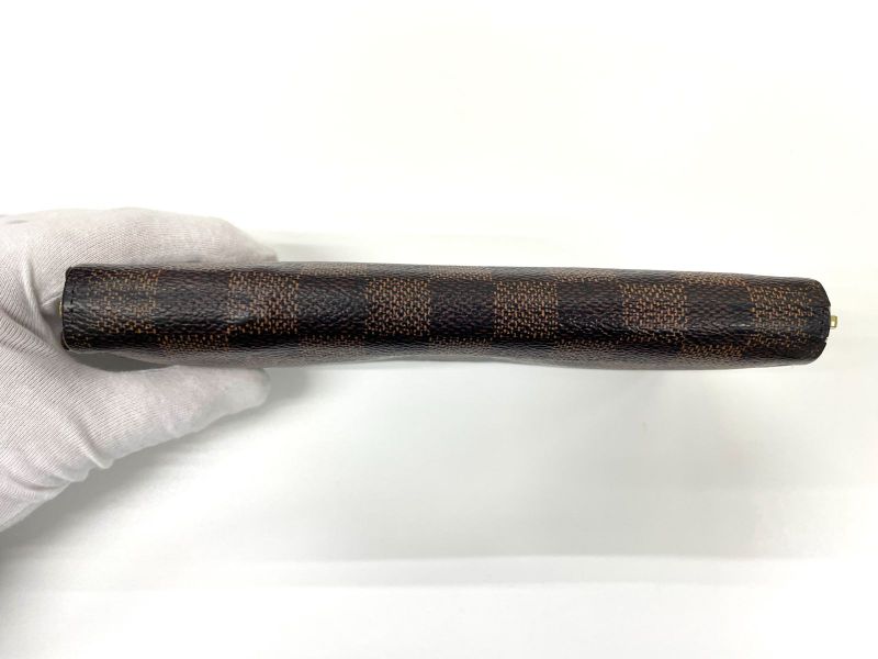 Louis Vuitton Damier Zippy Wallet Round Zip Wallet Long Wallet N60015 Ebène