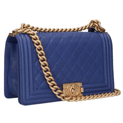 Chanel Boy 25 Caviar Leather Chain Shoulder Bag