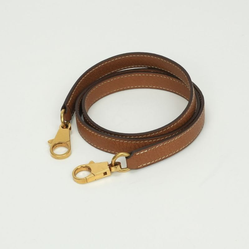 Hermes Shoulder Strap Others Pigskin Gold Brown Hardware