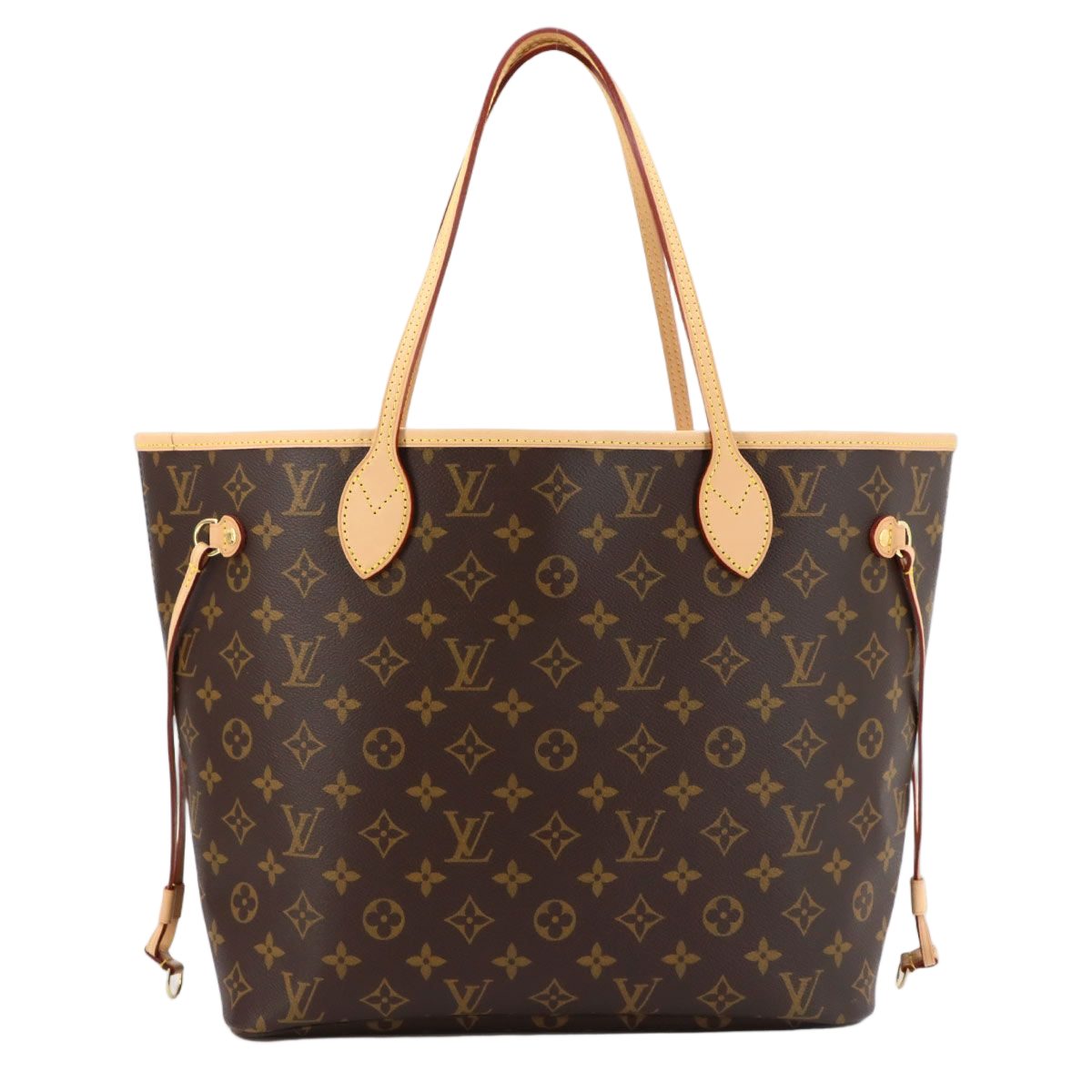 Louis Vuitton Monogram Neverfull Tote Brown Cerise