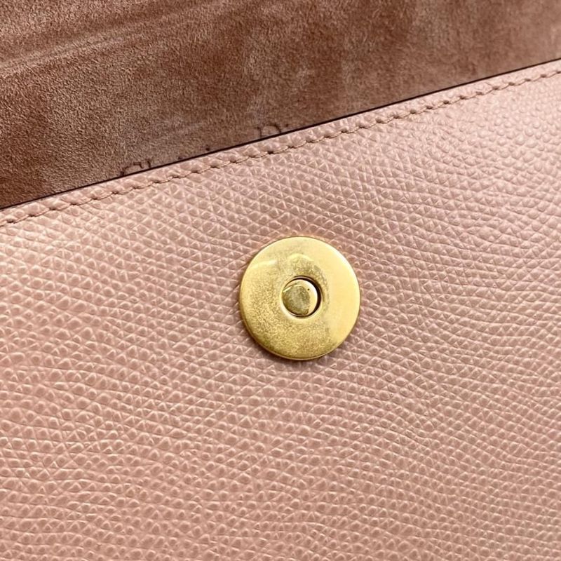 Christian Dior Waist Bag Saddle Belt Pouch S5619cwvg-50pu Logo Pink Beige Gold