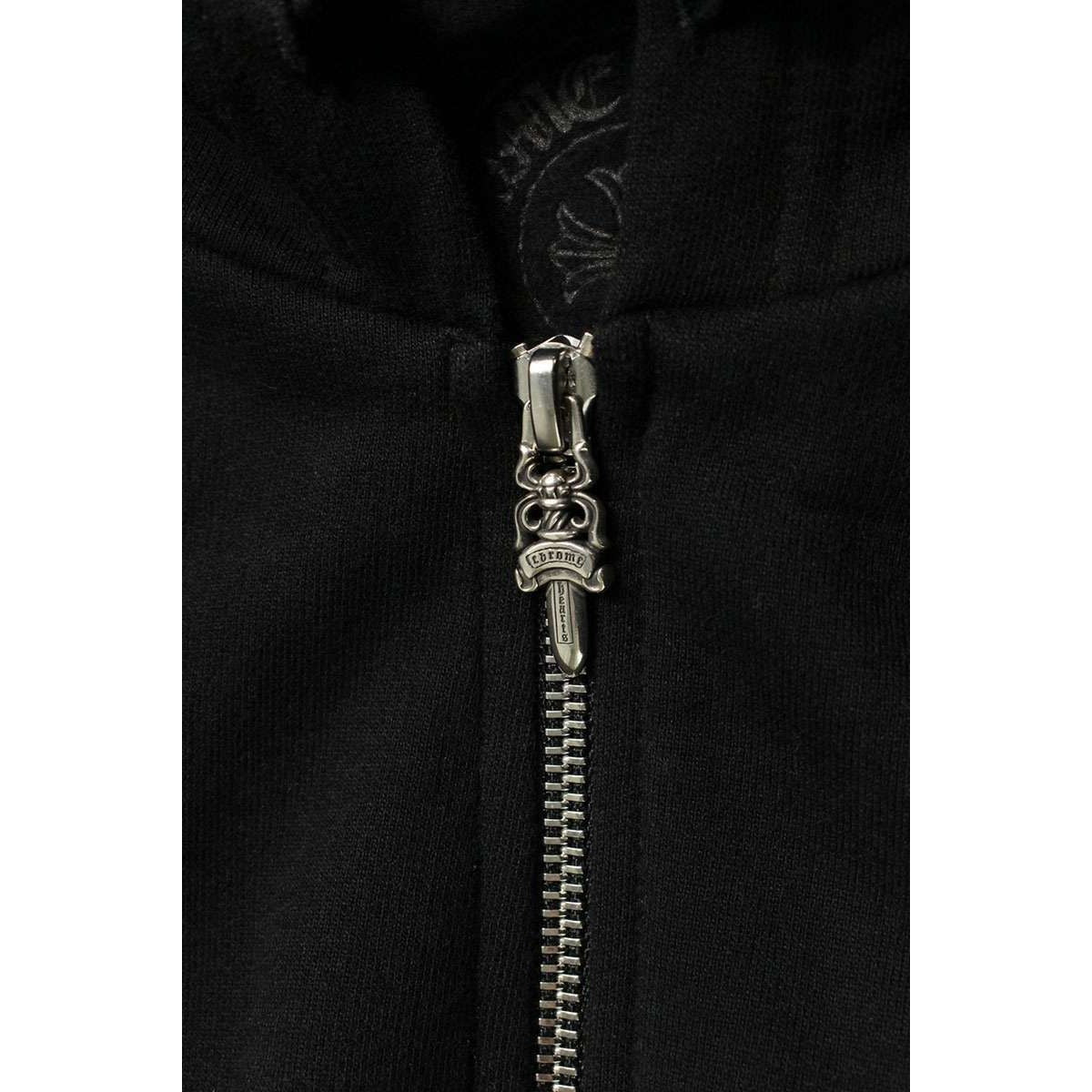 Chrome Hearts Sweatshirt HD Zip Sleeve English Print Daga Hoodie XL — view 3