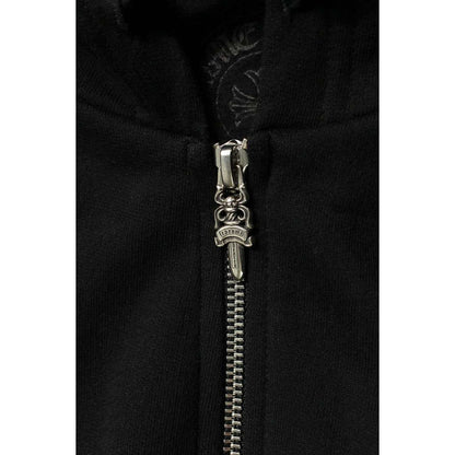 Chrome Hearts Sweatshirt HD Zip Sleeve English Print Daga Hoodie XL — view 3