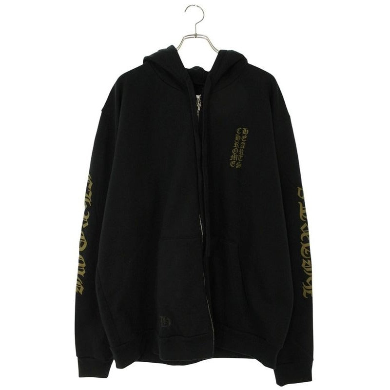 Chrome Hearts Sweatshirt HD Zip Sleeve English Print Daga Hoodie XL