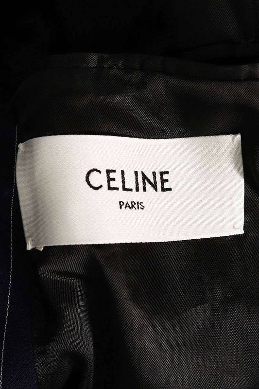 Celine 2v16h399u Striped Double Breasted Jacket Men's 46