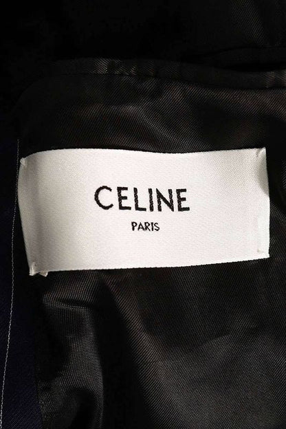 Celine 2v16h399u Striped Double Breasted Jacket Men's 46