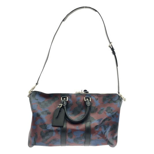 Louis Vuitton Du1176 Damier Camouflage Keepall Bandouliere 45 Boston Bag Blue