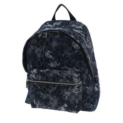Gucci GG Denim Backpack Navy Blue