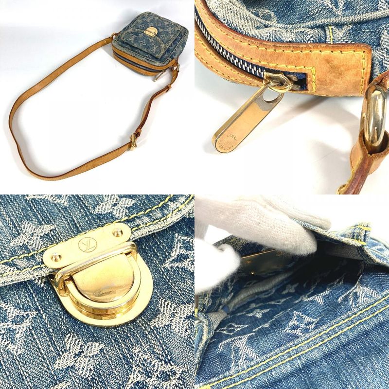 Louis Vuitton Shoulder Bag Camera Bag M95348 Monogram Denim Blue