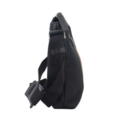 Gucci Sherry Line Shoulder Bag Canvas 631195 Black Men's Gucci Preowned Gucci