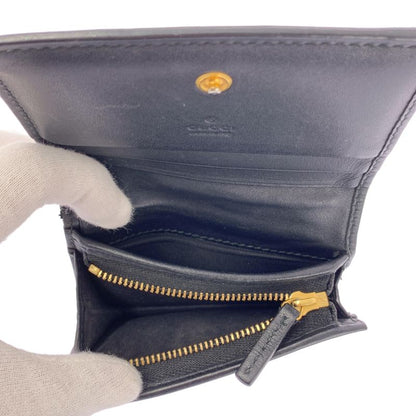 Gucci | 508757 Total Pattern Bee GG Supreme Compact Wallet Unisex | Beige |