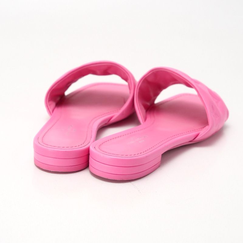 Louis Vuitton Revival Line Sandals Size 36 LV Monogram Logo Square Toe Made In