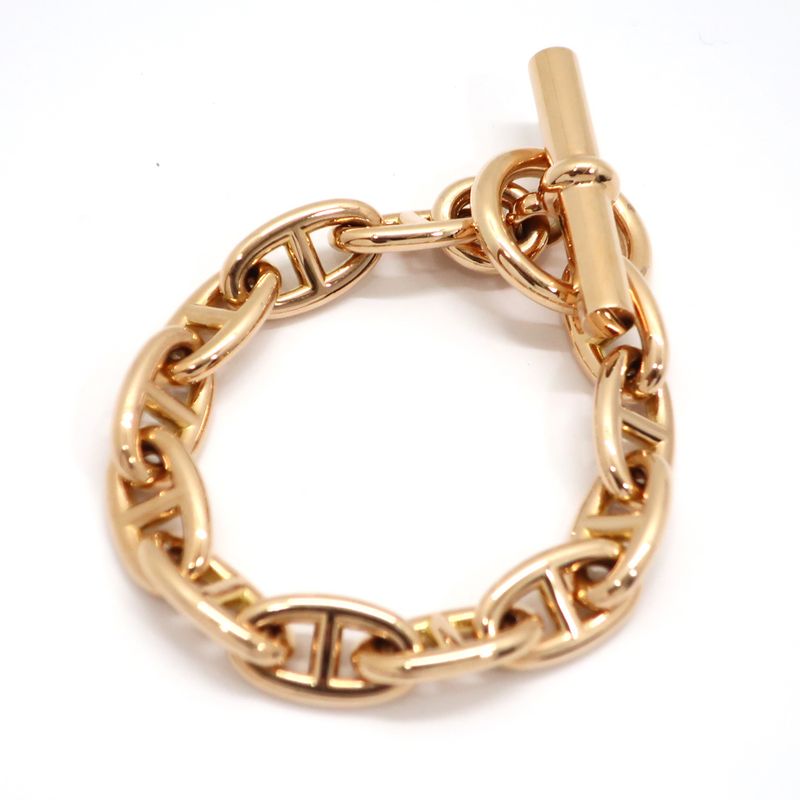 Hermes Chaine D'ancre GM Bracelet 12 Frames 12link 18K 750 PG Pink