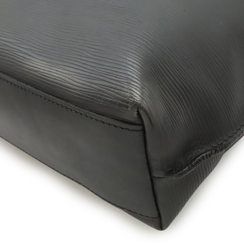 Louis Vuitton Epi Cabas Jules Tote Business Bag Document Cabasn Noir Black