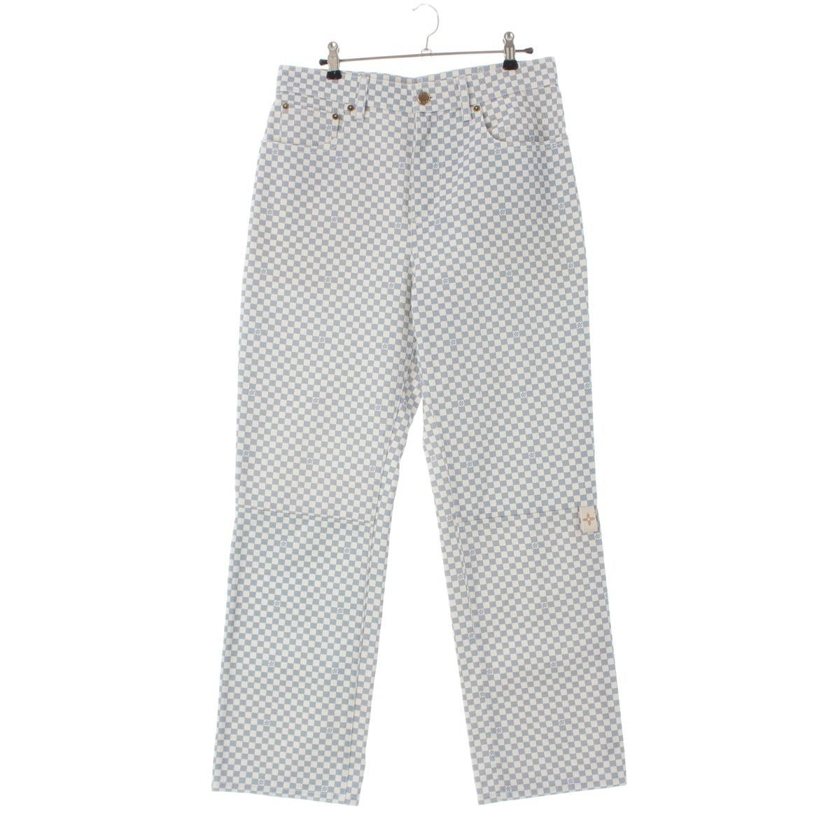 Louis Vuitton Cotton Damier Denim Pants Jeans Lgm