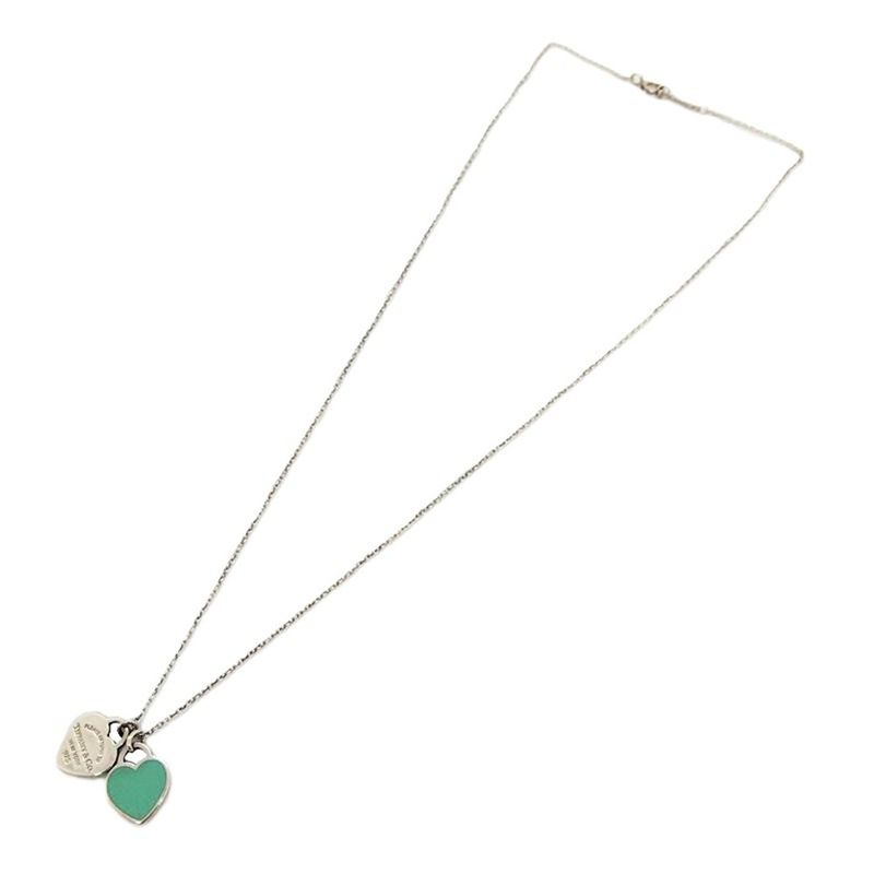 Tiffany & Co Tiffany & Co Return To Double Heart Tiffany & Co Blue Necklace