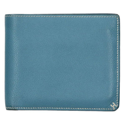 Hermes H Sériere Compact W Engraved Leather Bifold Wallet For Men