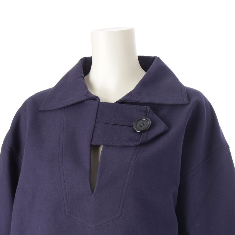 Celine Cotton Phoebe Period Pullover Top 20an8 Navy 38