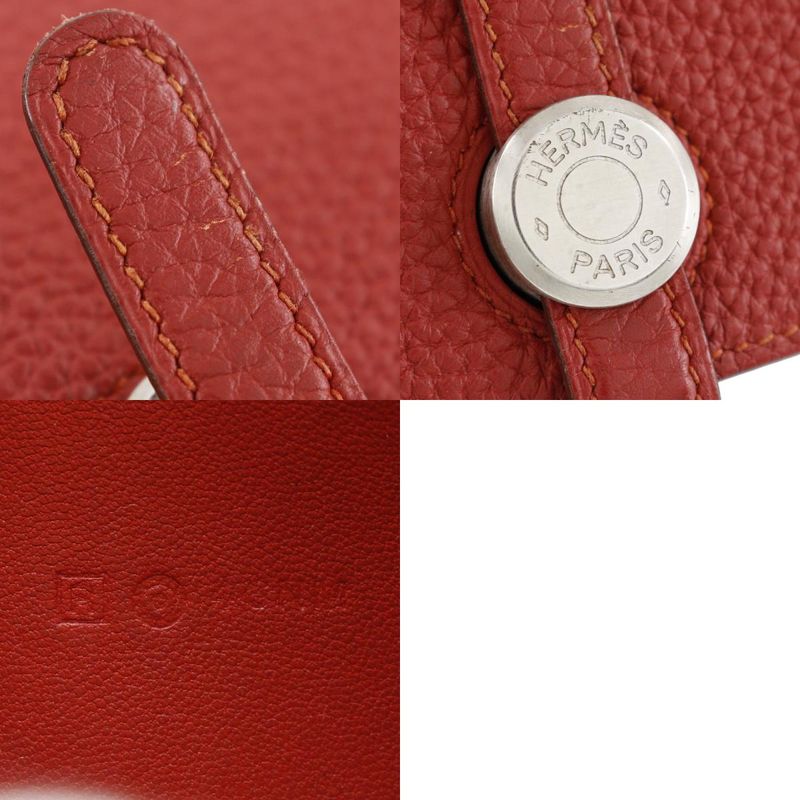Hermes Dogon Long Togo Red □R Ladies Long Wallet