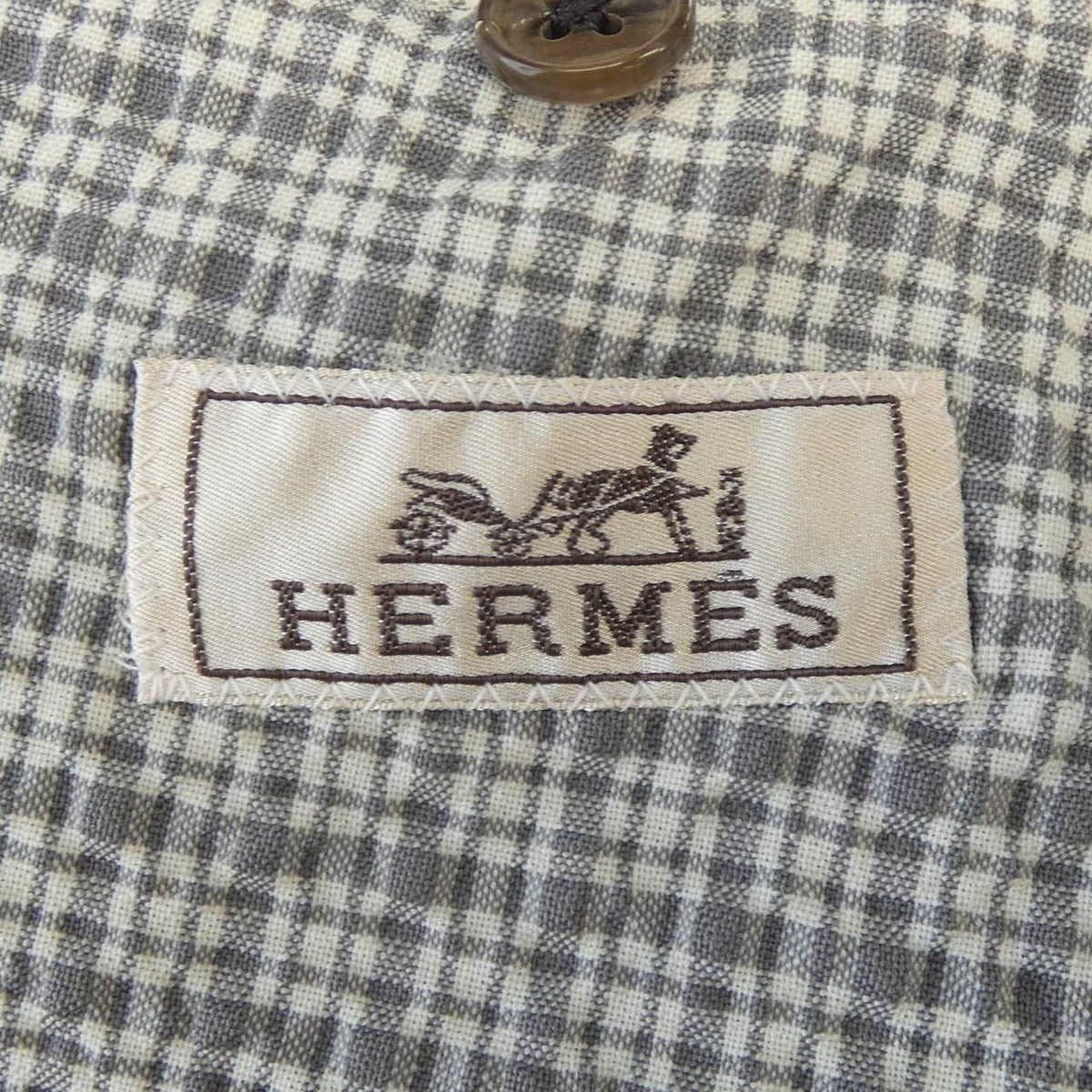 Hermes Checkered Gray Suit — view 4