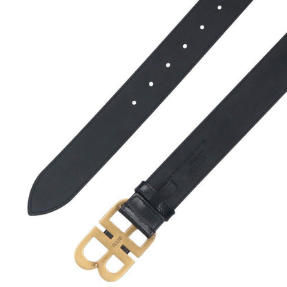 Balenciaga X Gucci 680453 Hacker Project BB Logo Leather Belt Men's 80