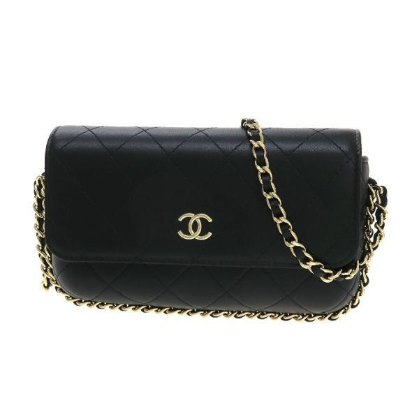 Chanel Around Quilted Chain Wallet