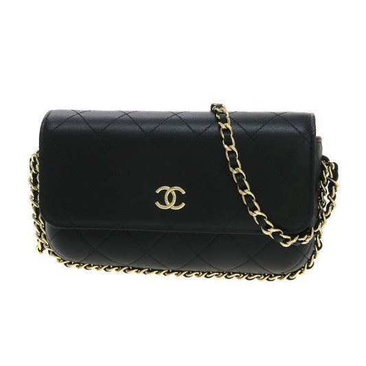 Chanel Around Quilted Chain Wallet